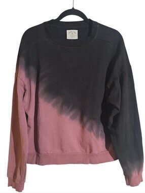 #345. Electric & Rose Black to Mauve Ombre Crewneck Sweatshirt